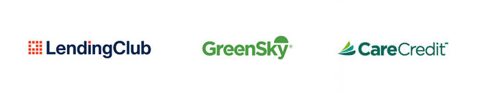Lending Club, Greensky, Care Credit Logos